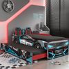 Bicama Infantil Carro Tornado Fun com L de LED Vermelho