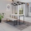 Conjunto Mesa de Jantar com 1 Banco Estilo Industrial Active Yescasa Branco Chess