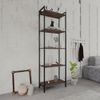 Estante para Livros Industrial Aço Multiuso 5 Prateleiras 187cmx60cm Active Yescasa Nogal