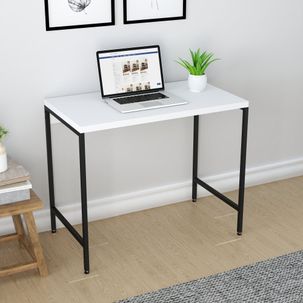 Escrivaninha Estilo Industrial 90cm Active Yescasa Branco Chess