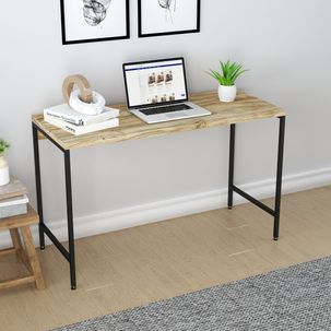 Escrivaninha Estilo Industrial 120cm Active Yescasa Carvalho