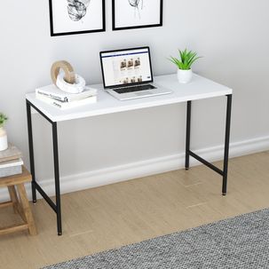 Escrivaninha Estilo Industrial 120cm Active Yescasa Branco Chess