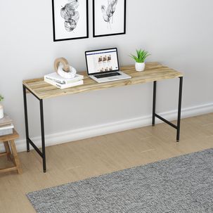 Escrivaninha Mesa Escritório Industrial 150cm Active Yescasa Carvalho