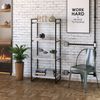 Estante para Livros Industrial 145cmx60cm 4 Prateleiras Kuadra Branco Chess