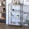 Estante para Livros Industrial 145cmx80cm 4 Prateleiras Kuadra Branco Chess