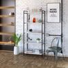 Estante para Livros Industrial 187cmx80cm 5 Prateleiras Kuadra Branco Chess