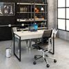 Mesa para Escritório 120cm 2 Gavetas Kuadra Snow