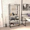 Estante para Livros Industrial 187cmx80cm 5 Prateleiras Kuadra Snow