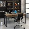 Mesa para Escritório 150cm 2 Gavetas Kuadra Carvalho Dark