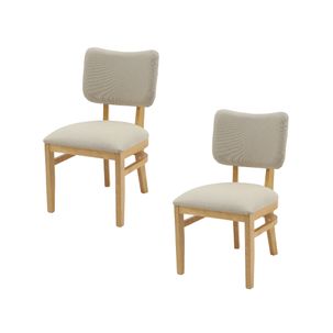 Kit com 2 Cadeiras Lisboa - Amêndoa