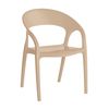 Conjunto 4 Cadeiras em Polipropileno Glass Plus Cappuccino