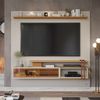 Painel para TV até 65 Polegadas Java Espresso Moveis Off White/Nature