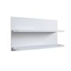 Prateleira Multiuso Dupla 80cm com Suporte Invisível Eleva Completa Móveis Branco