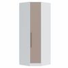 Guarda Roupa Modulado Canto Oblíquo 1 Porta Requinte+ 100% MDF Branco Line/Duna Line
