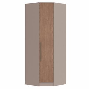 Guarda Roupa Modulado Canto Oblíquo 1 Porta Requinte+ 100% MDF Duna Line/Macadâmia