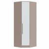Guarda Roupa Modulado Canto Oblíquo 1 Porta Requinte+ 100% MDF Duna Line/Branco Line