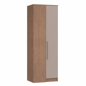 Guarda Roupa Modulado Canto Reto 1 Porta Requinte+ 100% MDF Macadâmia/Duna Line