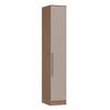Guarda Roupa Modulado 1 Porta Requinte + Móveis Castro Macadâmia/Duna Line