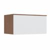 Módulo Aéreo 1 Porta Basculante Requinte+ Móveis Castro Macadâmia/Branco Line