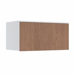 Módulo Aéreo 1 Porta Basculante Requinte+ 100% MDF Branco Line/Macadâmia
