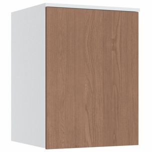 Módulo Aéreo 1 Porta Requinte+ 100% MDF Branco Line/Macadâmia