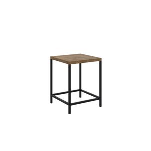 Banqueta Baixa Steel 45x35cm Quadra Industrial Vermont/Preto