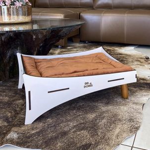 Cama Pet Cat Line para Gato - Champagne/Terracota