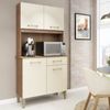 Cozinha Compacta 90cm 4 Portas 1 Gaveta Isabella Manchester/Champagne