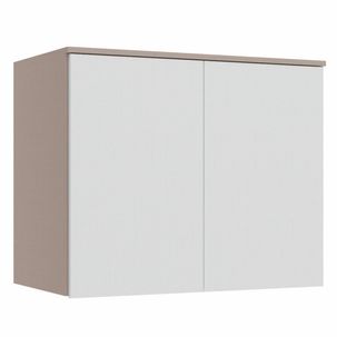 Módulo Aéreo 2 Portas Requinte+ 100% MDF Duna Line/Branco Line
