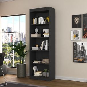 Estante para Livros 4 Prateleiras HO-2905 Home Office Hecol Onix TX