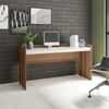 Escrivaninha 138cm MDP BRV Móveis Castanho/Branco