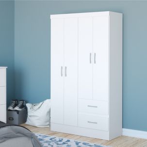 Guarda Roupa Camélia com 4 Portas - Branco