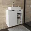 Gabinete Suspenso para Banheiro 60cm Branco
