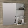 Espelheira para Banheiro 3 Prateleiras BN3608 Branco