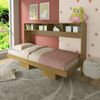 Cama Articulada Horizontal de Solteiro com 6 Nichos CM8020 Amendoa