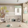 Cama Alta Infantil Club House Sweet Branco/Verde - Casatema