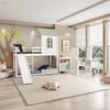 Quarto Completo Montessoriano Club House Sweet c/Beliche e Escorregador Casatema Branco/Verde