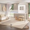Cama Alta Infantil Cabana Family Casatema Branco/Offwhite