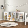 Estante Infantil  Multifuncional 10 nichos  Bella Casatema Branco