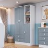 Guarda-Roupa de Bebê 3 Portas 2 Gavetas Baby Azul