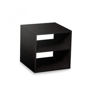 Nicho Cubo com 1 Prateleira Baby Cubos Baby Preto