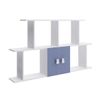 Nicho Composto 2 Portas Alladin Bona Azul/Branco