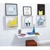 Conjunto 3 Nichos e 1 Mesa Dobrável de Parede Vidame Kitcubos Branco