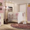 Berço Infantil 6900 Espresso Móveis Branco/Lilás