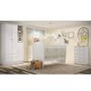 Quarto de Bebê Completo Pimpolho com Guarda-Roupa 3 Portas, Cômoda e Berço Espresso Móveis Branco