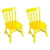 Kit 2 Cadeiras Infantil Country Amarela Amarelo
