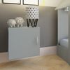 Nicho Infantil Tolix com 1 Porta KitCubos Cinza Cristal