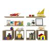 Conjunto 4 Nichos e 4 Prateleiras Kit Cubos Carvalho Mel