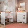 Quarto de Bebê 100% MDF com Mini Berço e Cômoda Life Branco