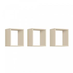 Kit 3 Nichos Juju Reller Móveis Areia Fosco